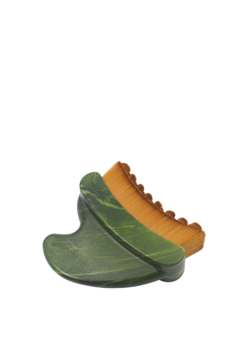 Gua Sha Dry Brush side view