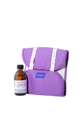 Starter Pack: 250ml organic castor oil with purple abdomen wrap